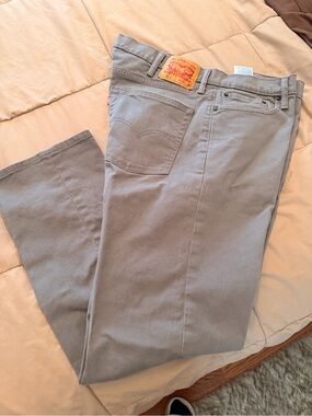 Levi's Men's Light Gray Straight Jeans